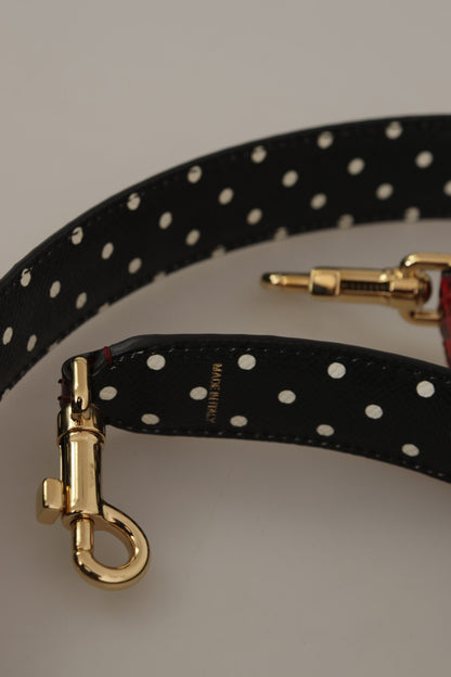 Dolce &amp; Gabbana – Wendbarer Schultergurt aus rotem Pythonleder mit Kristallen
