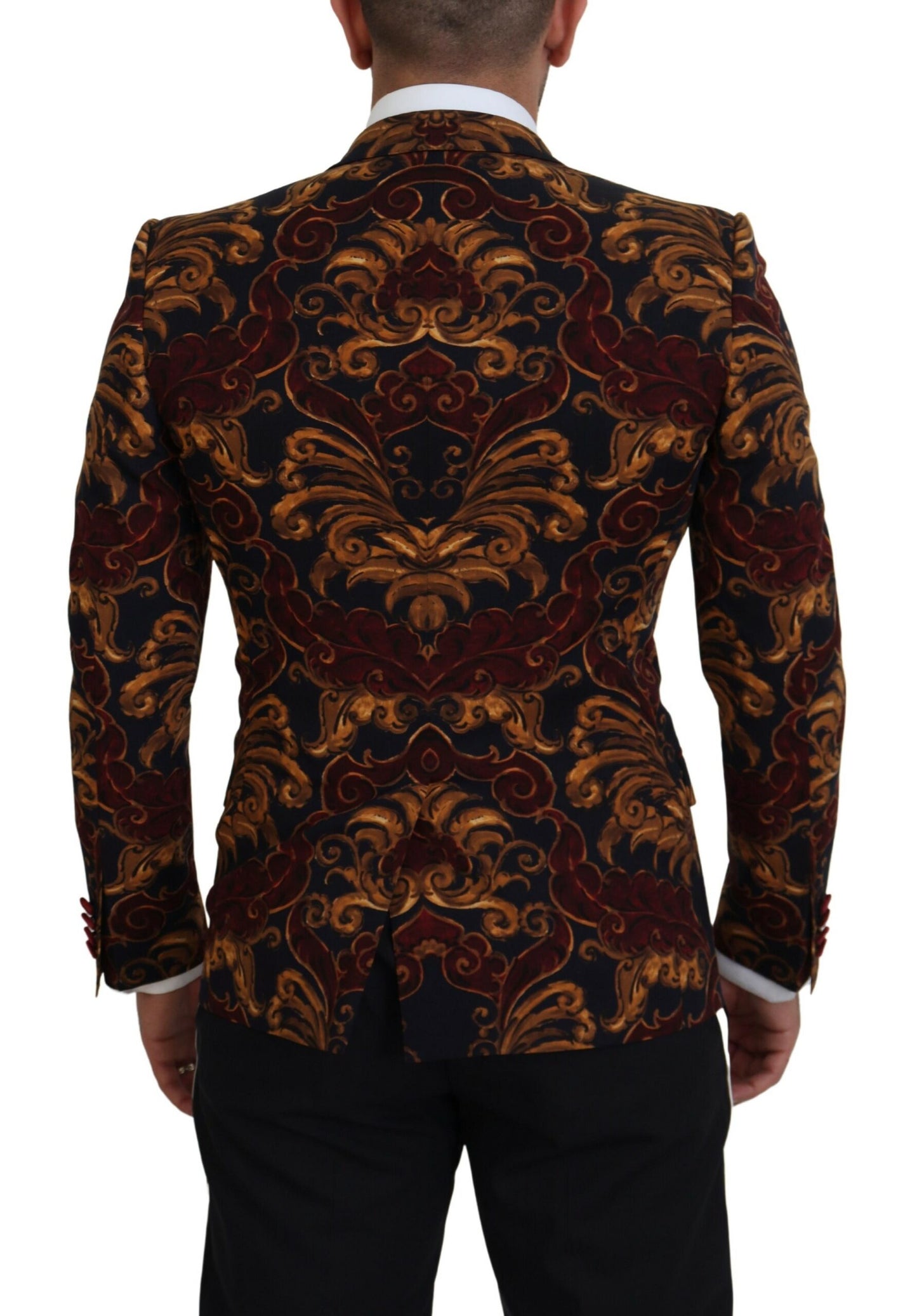 Dolce &amp; Gabbana – Einreihiger Martini-Blazer mit mehrfarbigem Blumenmuster