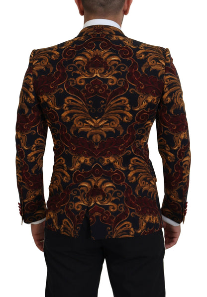 Dolce &amp; Gabbana – Einreihiger Martini-Blazer mit mehrfarbigem Blumenmuster