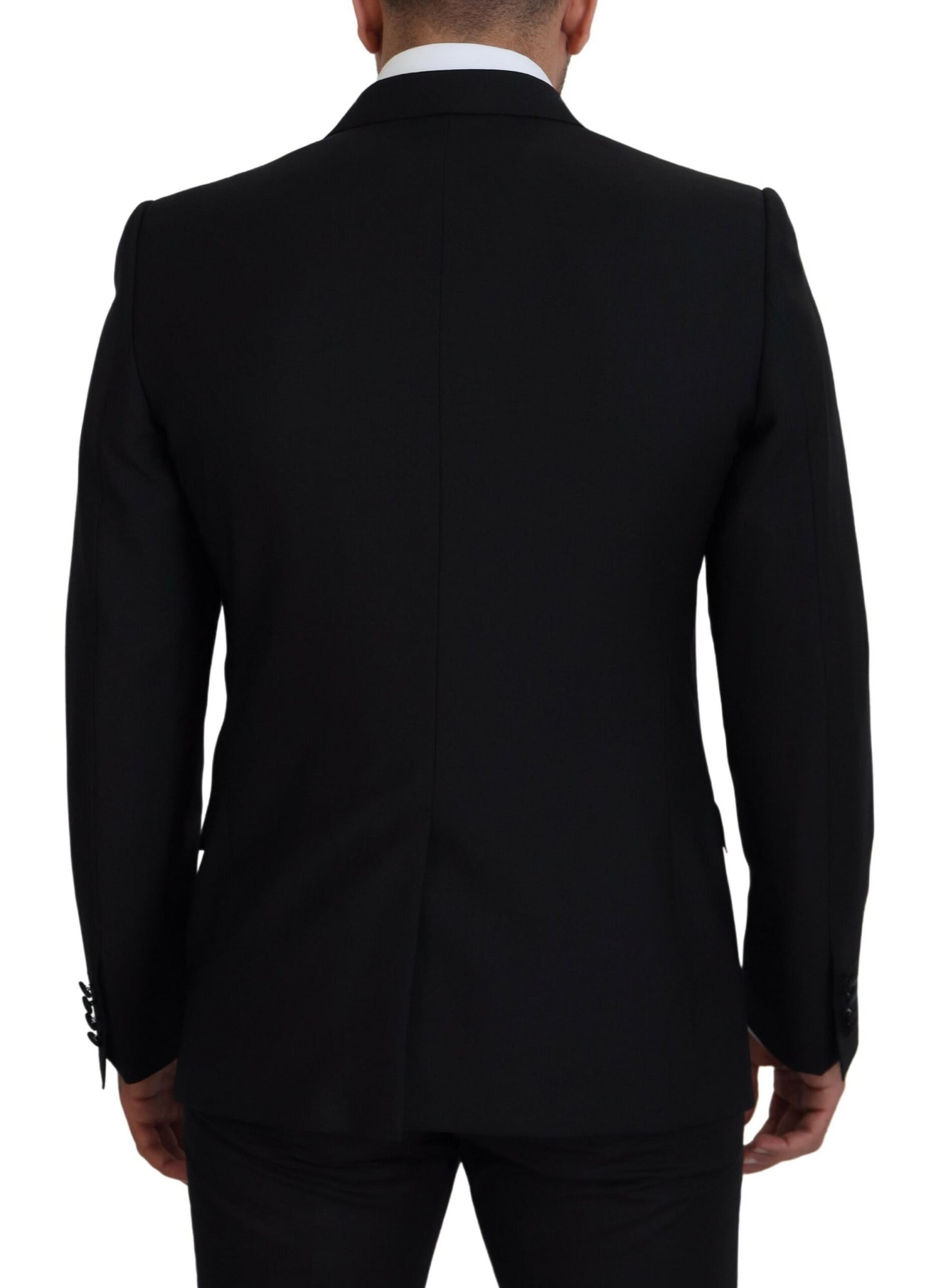 Dolce &amp; Gabbana – Schwarzer, formeller Martini-Blazer in Slim Fit