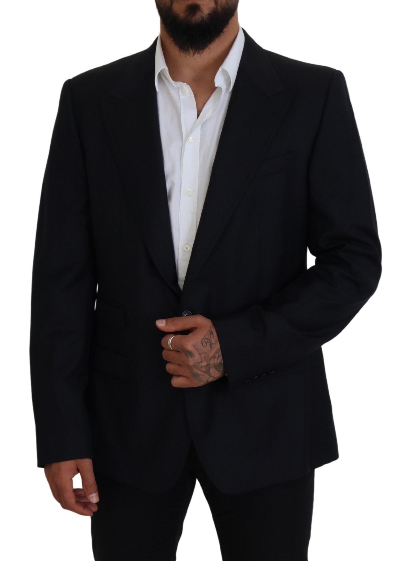 Dolce &amp; Gabbana – Formeller Sicilia-Blazer aus dunkelblauer Wolle