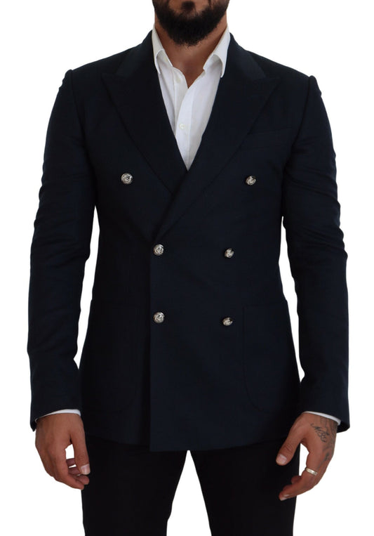 Dolce &amp; Gabbana – Blauer, zweireihiger Blazer
