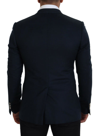 Dolce &amp; Gabbana – Blauer, zweireihiger Blazer