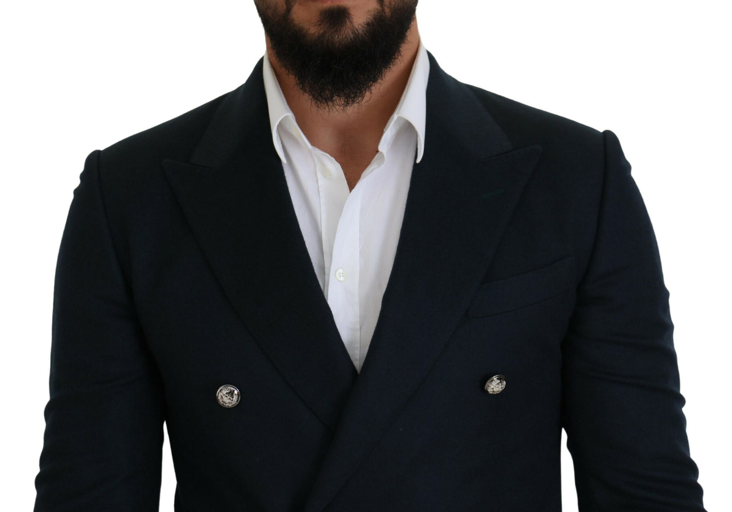 Dolce &amp; Gabbana – Blauer, zweireihiger Blazer