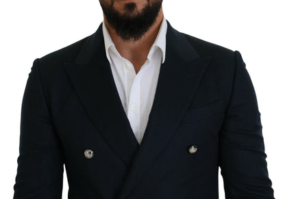 Dolce &amp; Gabbana – Blauer, zweireihiger Blazer
