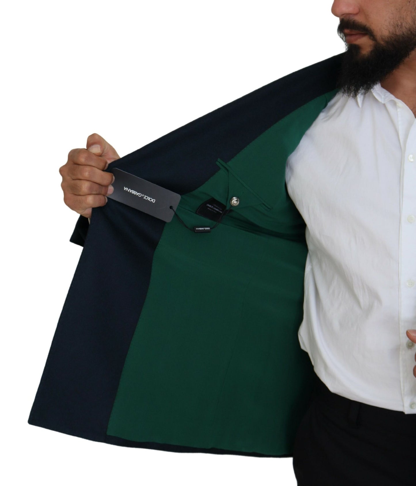 Dolce &amp; Gabbana – Blauer, zweireihiger Blazer