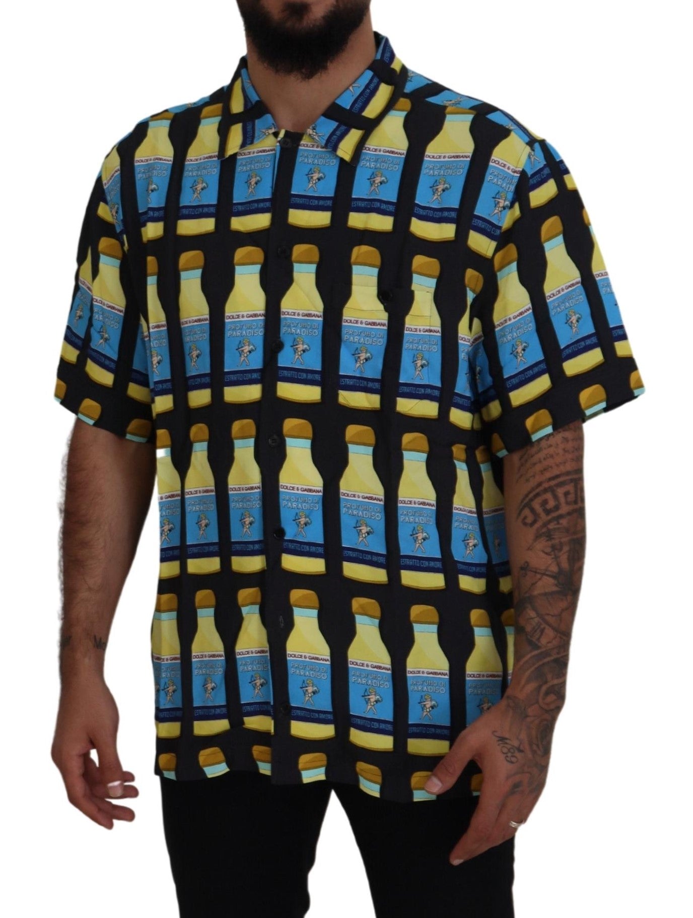 Dolce &amp; Gabbana – Freizeithemd aus Viskose mit mehrfarbigem Print