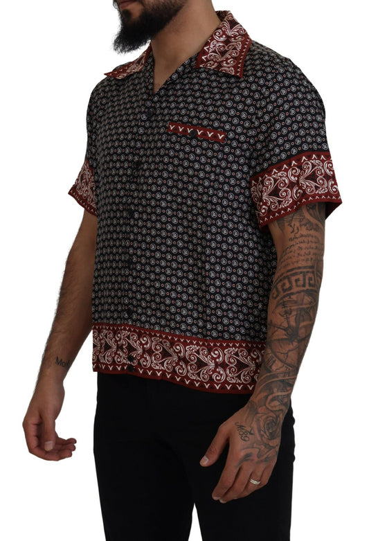 Dolce &amp; Gabbana Mehrfarbig gemustertes Freizeithemd aus Seide