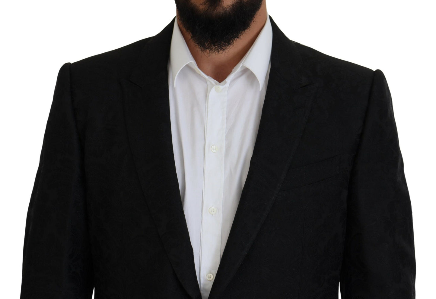 Dolce &amp; Gabbana – Schwarzer, einreihiger, zweiteiliger MARTINI-Anzug