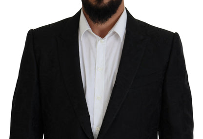 Dolce &amp; Gabbana – Schwarzer, einreihiger, zweiteiliger MARTINI-Anzug