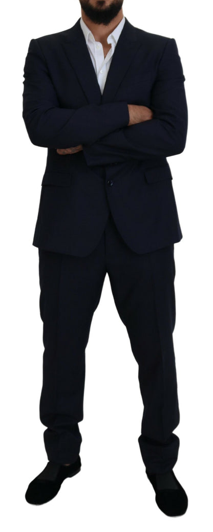 Dolce &amp; Gabbana Blauer einreihiger 2-teiliger MARTINI-Anzug