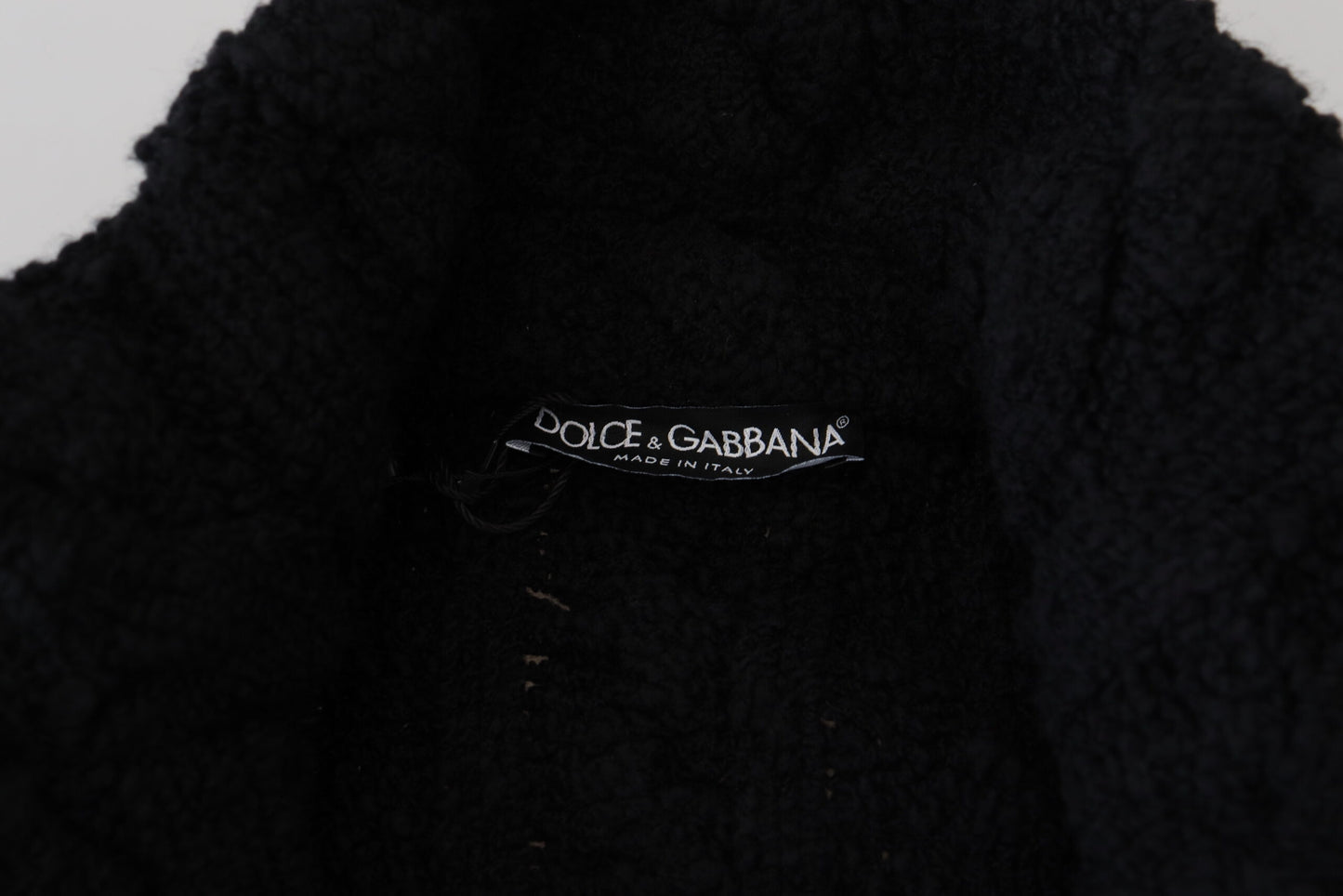 Dolce &amp; Gabbana – Schwarzer Cardigan aus Wollstrick mit Knöpfen