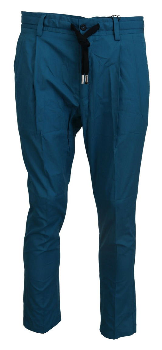 Dolce &amp; Gabbana Blaue Chinos aus Baumwolle