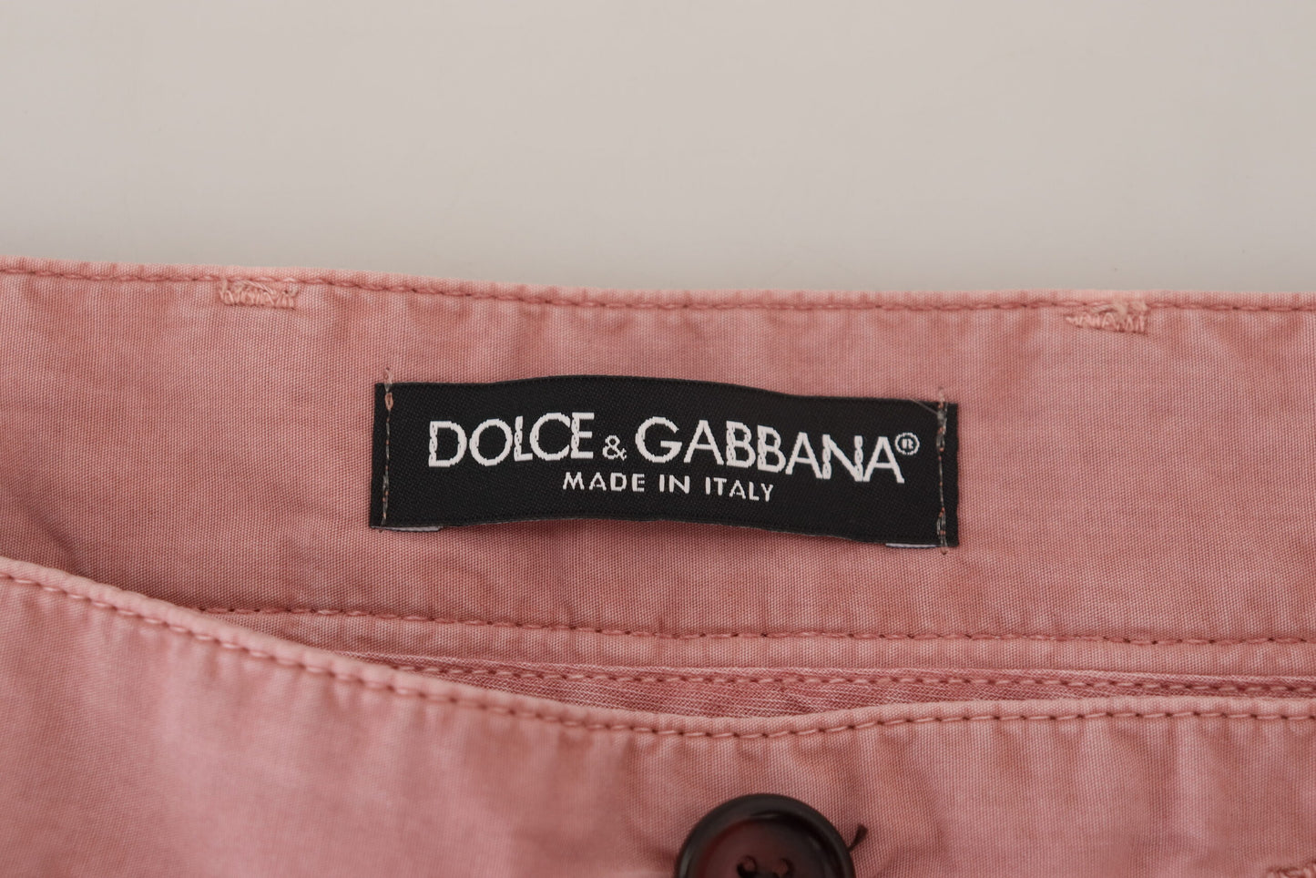 Dolce &amp; Gabbana Rosa Chinos Baumwolle Lässige Herren Shorts