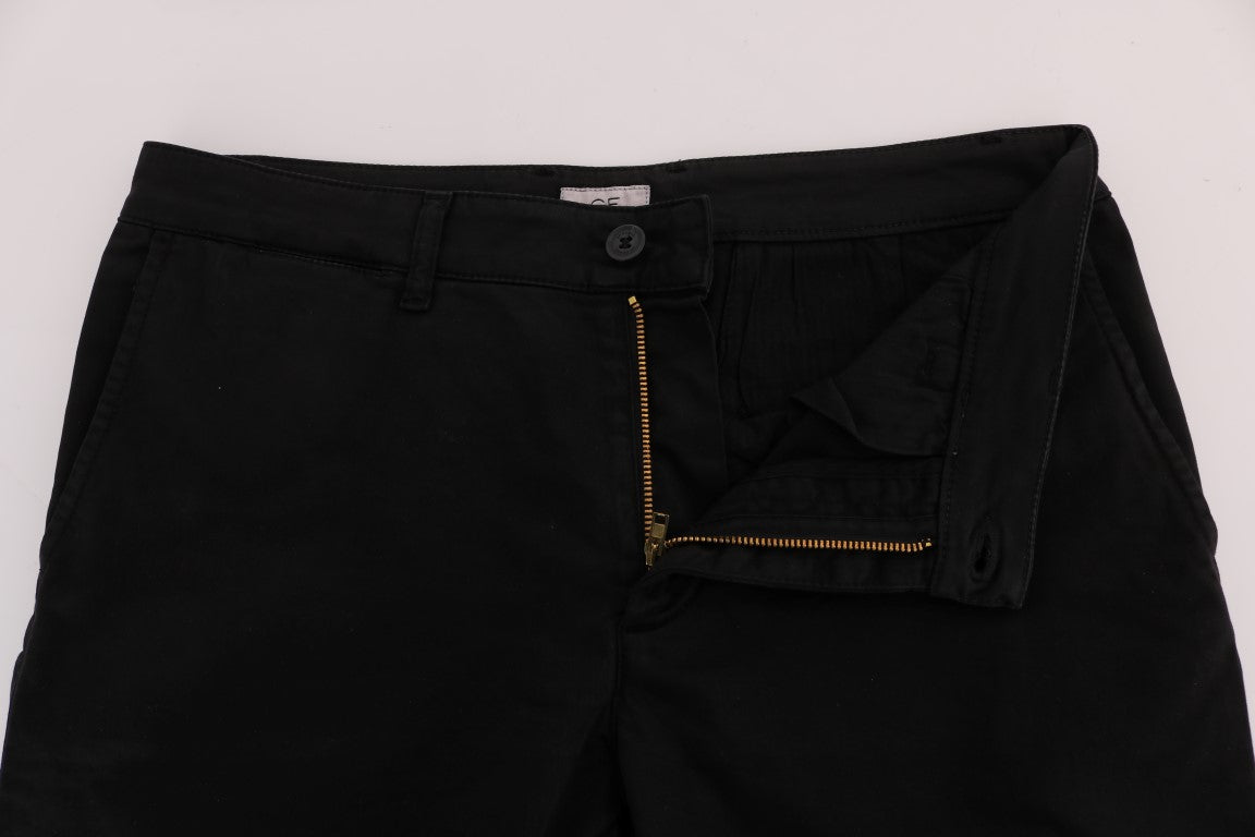 GF Ferre – Schwarze Chinohose aus Baumwollstretch