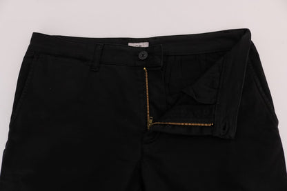 GF Ferre – Schwarze Chinohose aus Baumwollstretch