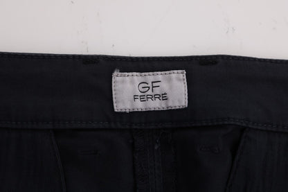 GF Ferre – Blaue Chinohose aus Baumwollstretch