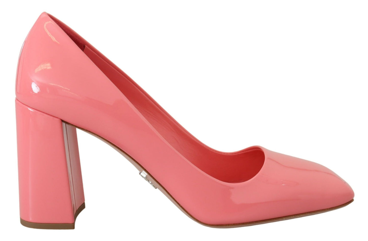 Prada Pink Lackleder Block Heels Pumps Classic