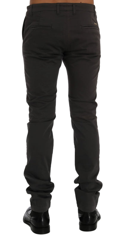 GF Ferre – Graue Chinohose aus Baumwollstretch