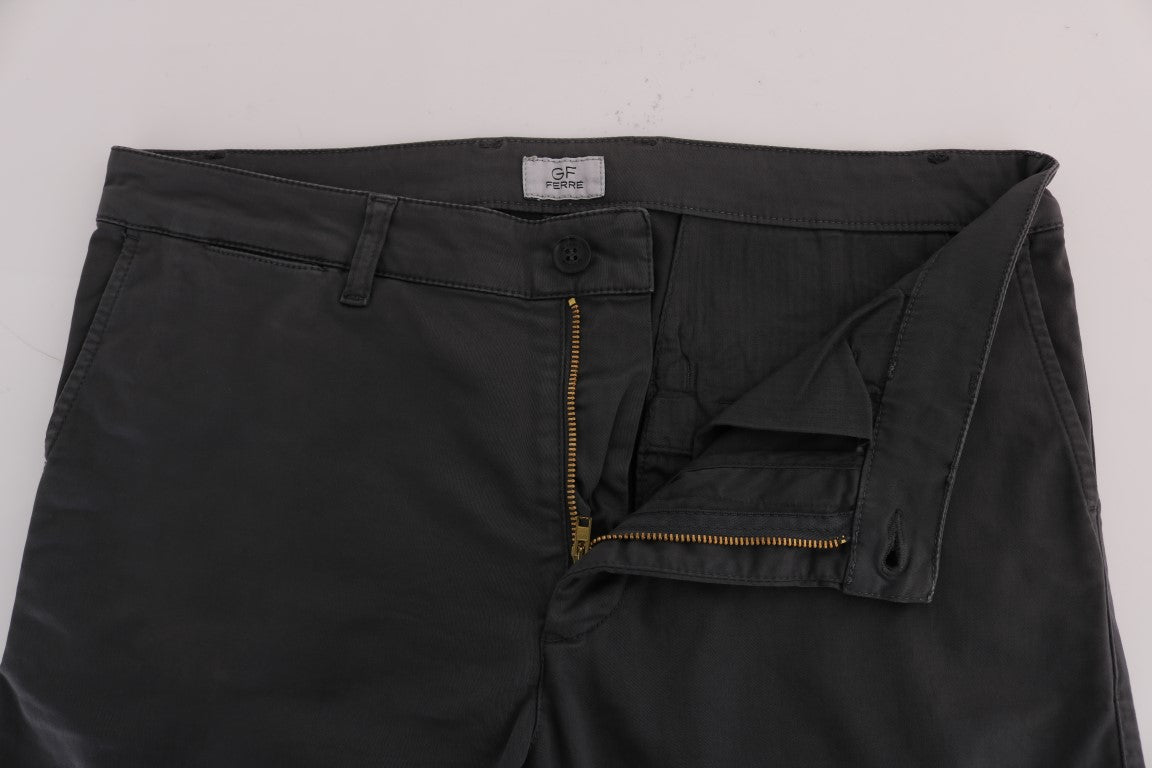 GF Ferre – Graue Chinohose aus Baumwollstretch