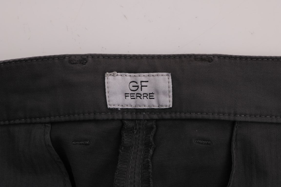 GF Ferre – Graue Chinohose aus Baumwollstretch