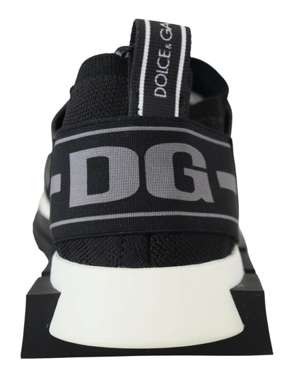 Dolce &amp; Gabbana Sorrento Trekking-Sneakers aus schwarzem Mesh