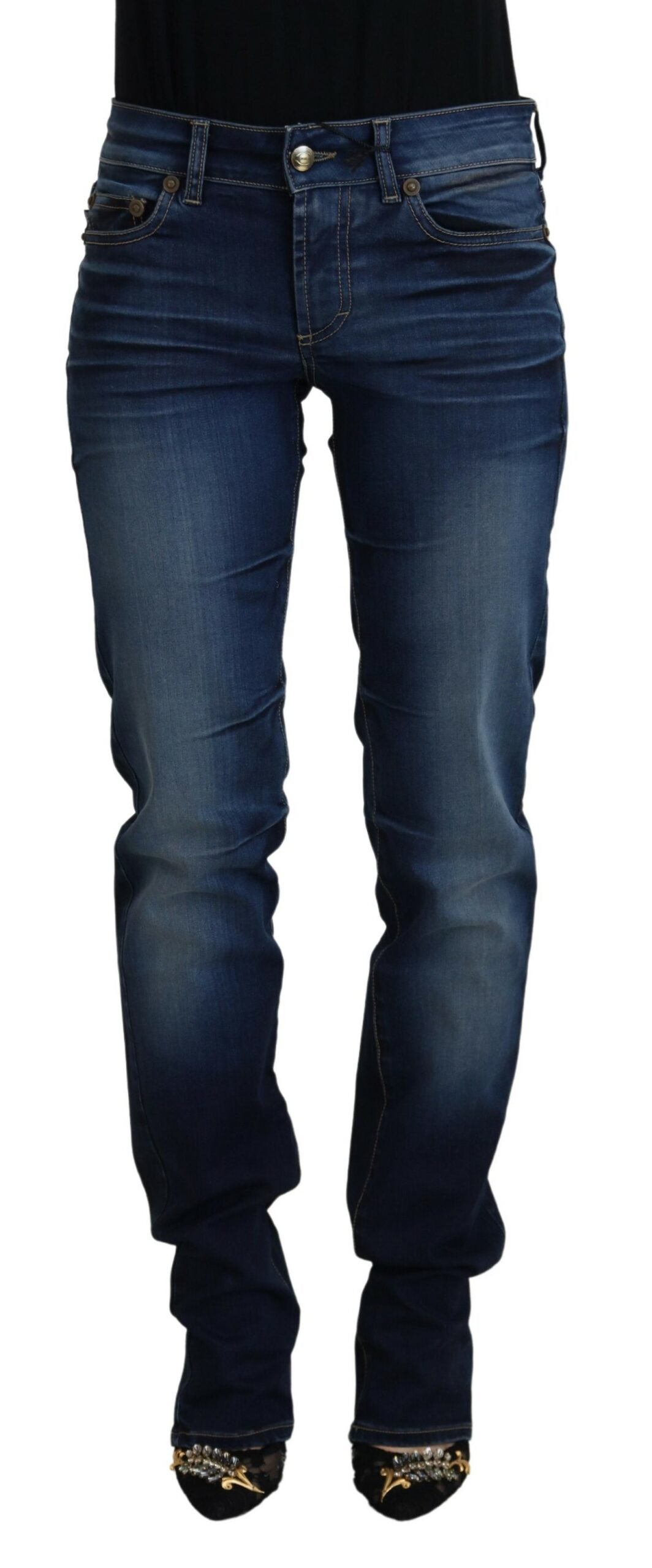 Just Cavalli Blaue Baumwoll-Jeans für Damen
