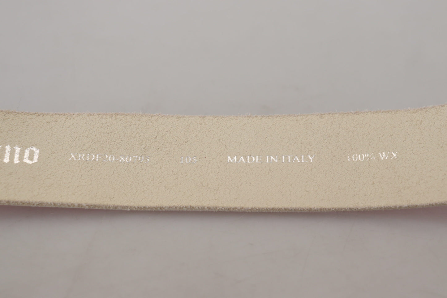 John Galliano – Rosafarbener Ledergürtel mit runder Schnalle und Buchstabenlogo