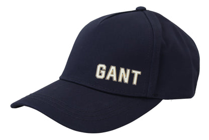 Gant Baseballkappe aus Baumwolle mit Logo-Print, lässig, Blau