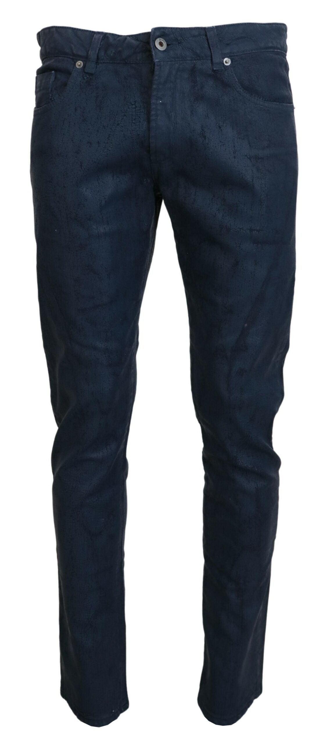 Exte Blue Cotton Tapered Slim Fit Herren Casual Denim Jeans