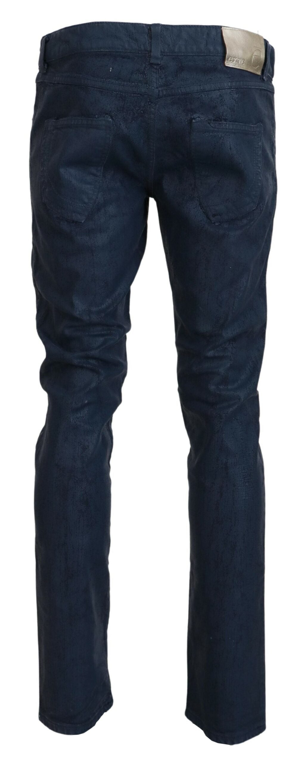 Exte Blue Cotton Tapered Slim Fit Herren Casual Denim Jeans