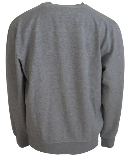 Aeronautica Militare grauer Herren-Pullover-Sweatshirt-Pullover
