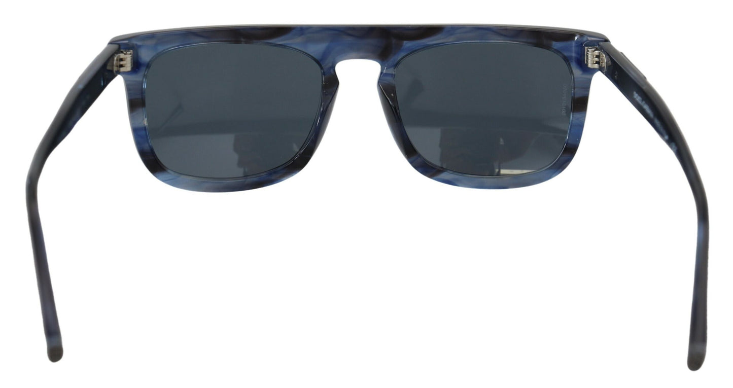 Dolce &amp; Gabbana – DG4288 – Blaue Sonnenbrille mit Vollrand aus Acetat