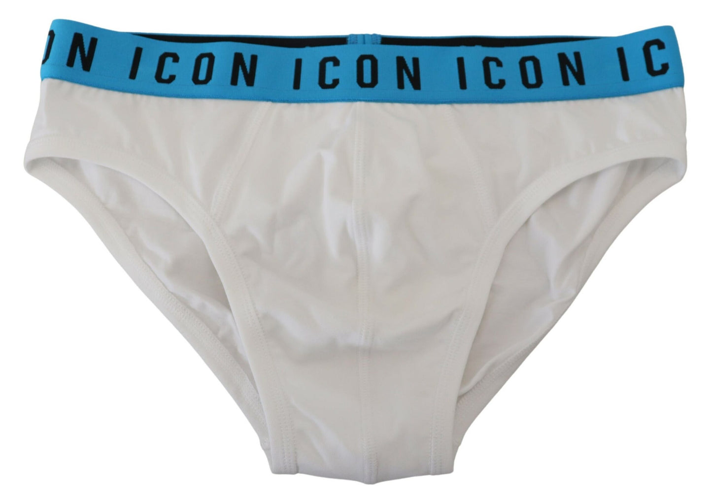 Dsquared² Weiße Icon Logo Baumwolle Stretch Herren Slip Unterwäsche