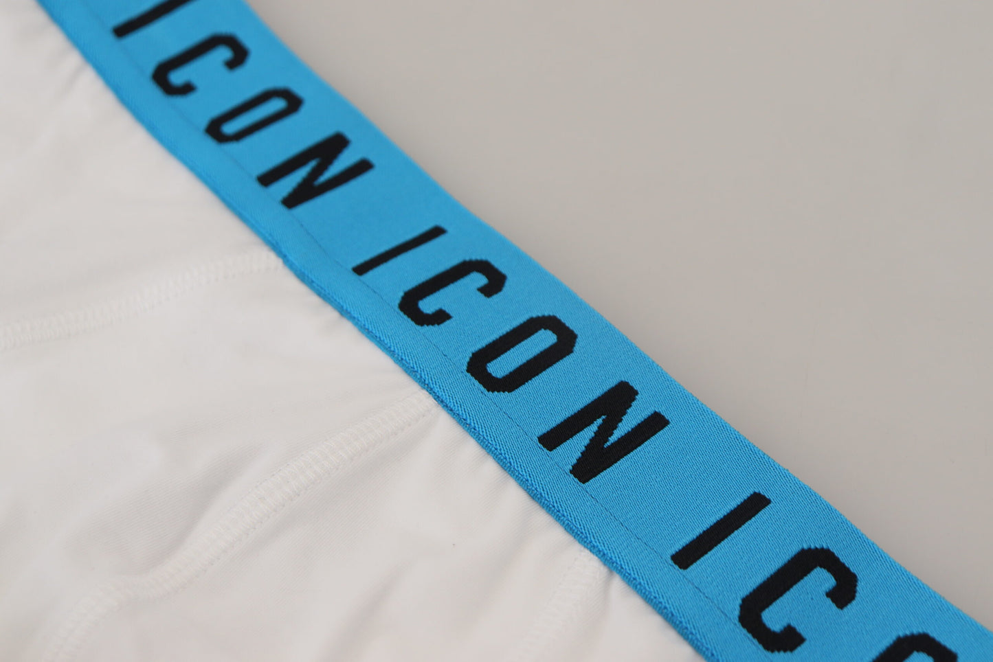 Dsquared² Weiße Icon Logo Baumwolle Stretch Herren Slip Unterwäsche