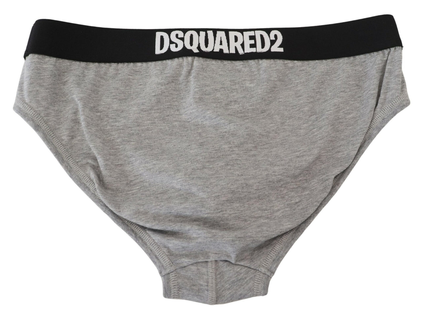 Dsquared² Graue DSURF Logo Baumwolle Stretch Herren Slip Unterwäsche