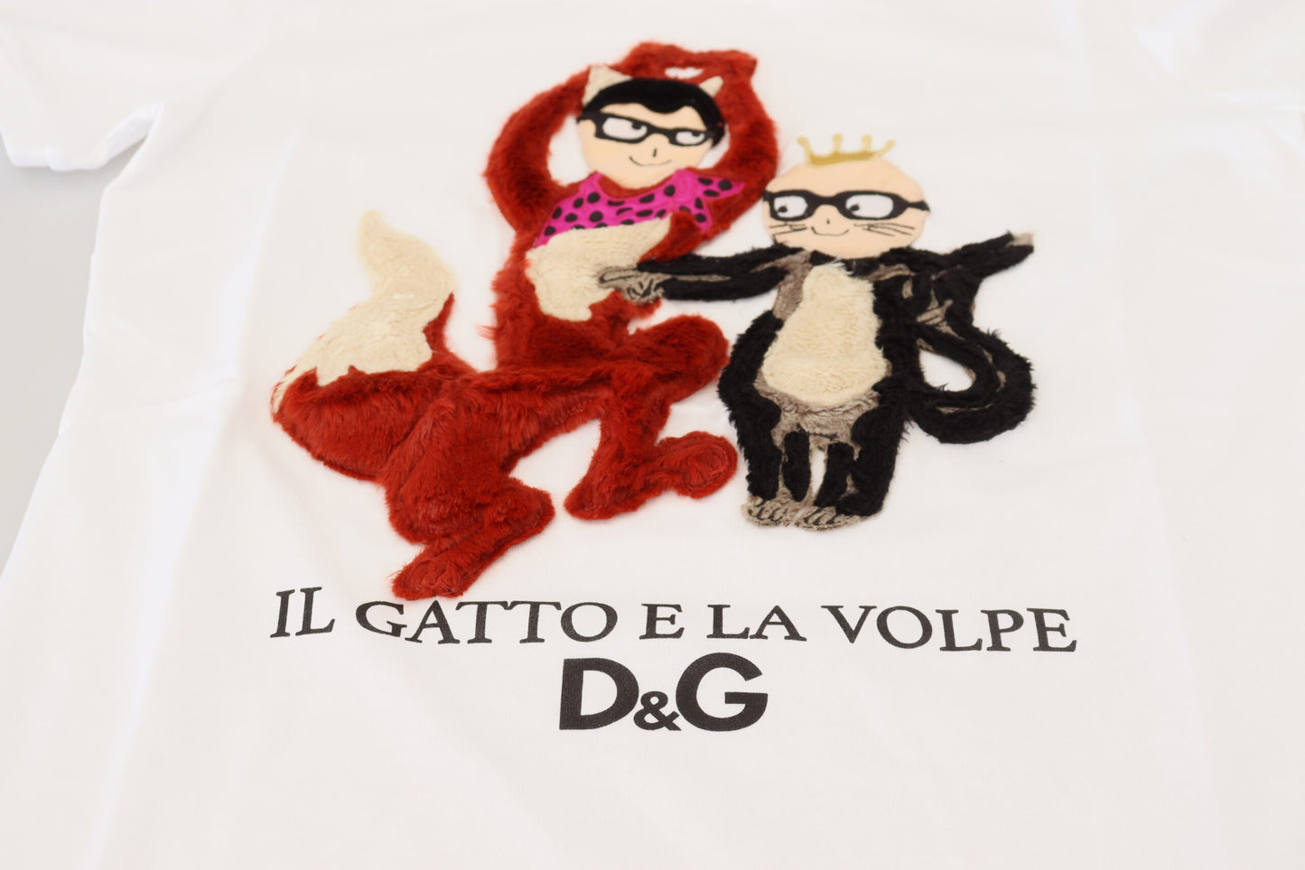 Dolce &amp; Gabbana T-Shirt Top Weiß Strukturiert Kurzarm