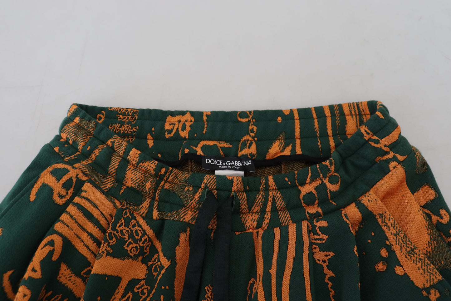 Dolce &amp; Gabbana Cargo-Jogginghose aus Seide mit mehrfarbigem Logo-Print