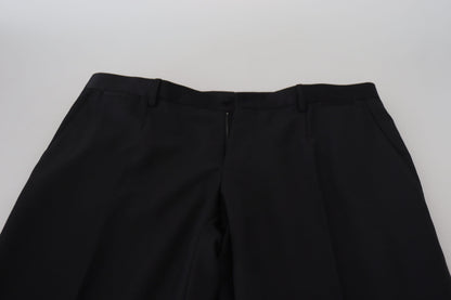 Dolce &amp; Gabbana – Schwarze Chinohose aus Wolle für formelle Anlässe