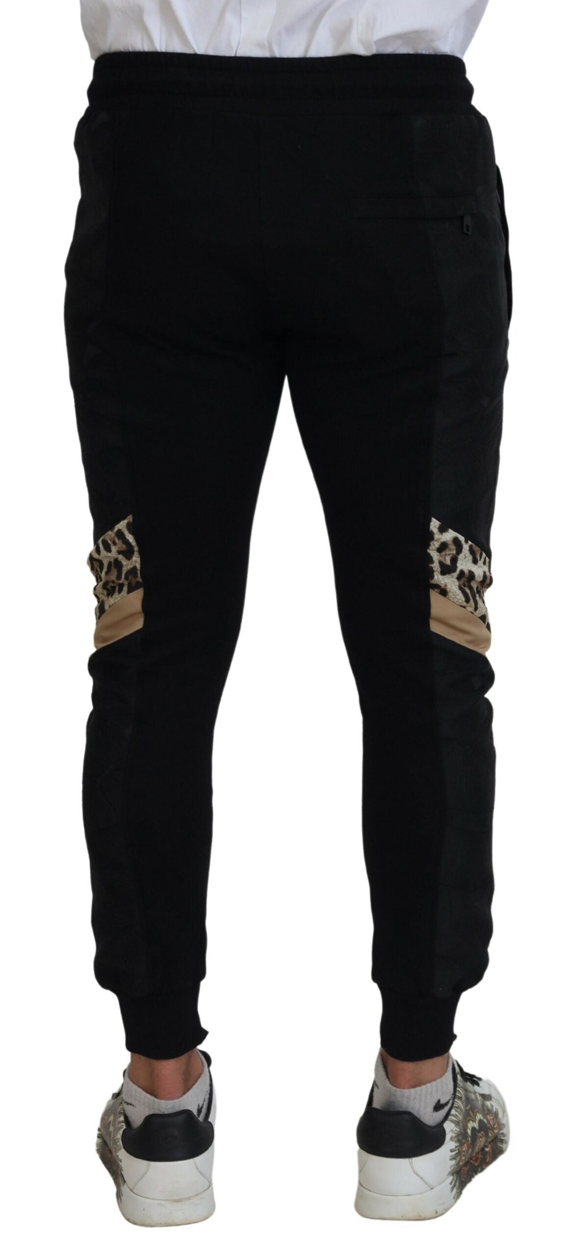 Dolce &amp; Gabbana Schwarze Skinny-Jogginghose aus Polyester für Herren