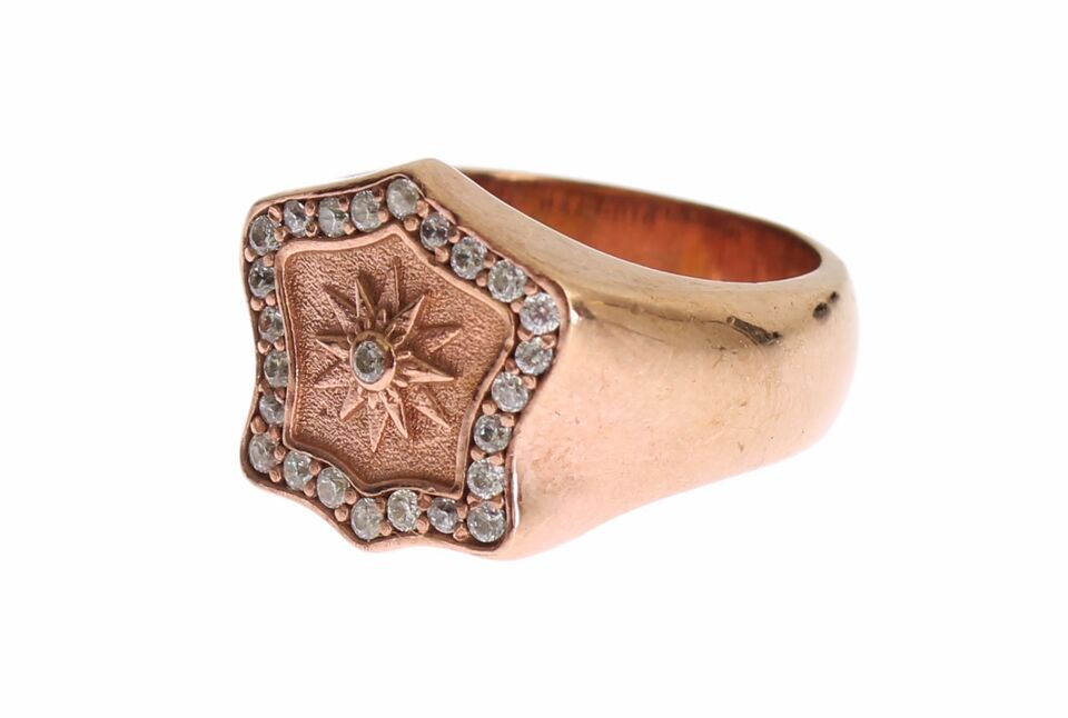 Nialaya Roségold 925 Silber Authentischer klarer Ring