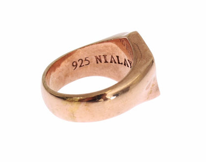 Nialaya Roségold 925 Silber Authentischer klarer Ring