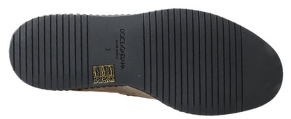 Dolce &amp; Gabbana Elfenbeinfarbene Espadrilles aus Wildleder für Herren