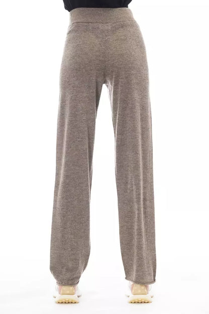 Alpha Studio Braune Wollhose für Damen