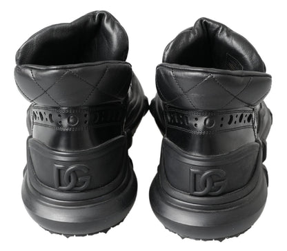 Dolce &amp; Gabbana – Schwarze Freizeitstiefel aus Leder