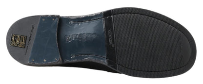 Dolce &amp; Gabbana Schwarze Perugino-Stiefel aus Pferdeleder