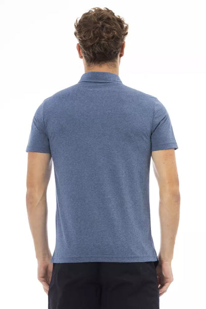 Baldinini Trend Blaues Herren-Poloshirt aus Baumwolle