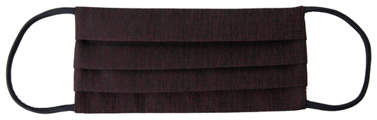 Dolce &amp; Gabbana – Kastanienbraune, plissierte Gesichtsmaske mit elastischem Ohrriemen