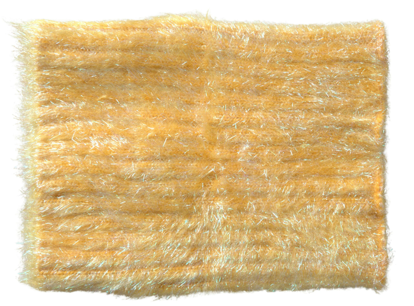 Dolce &amp; Gabbana, gelber Halswickelschal aus Polyester-Mohairfaser