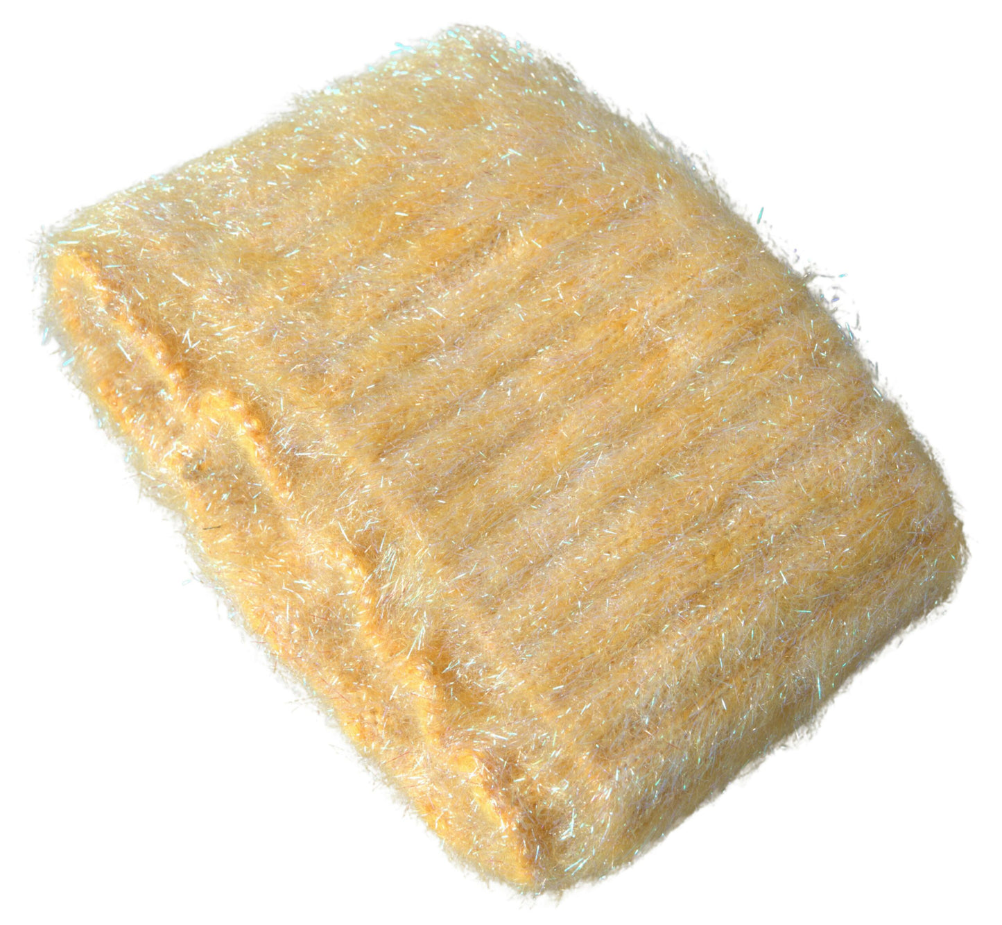 Dolce &amp; Gabbana, gelber Halswickelschal aus Polyester-Mohairfaser